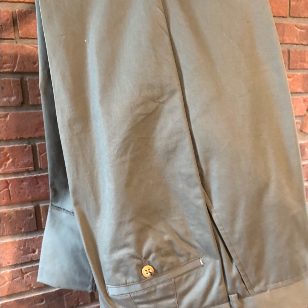 Classic Men's Chinos by Jasper Reed London Sz36R Military Green Cotton stylish!